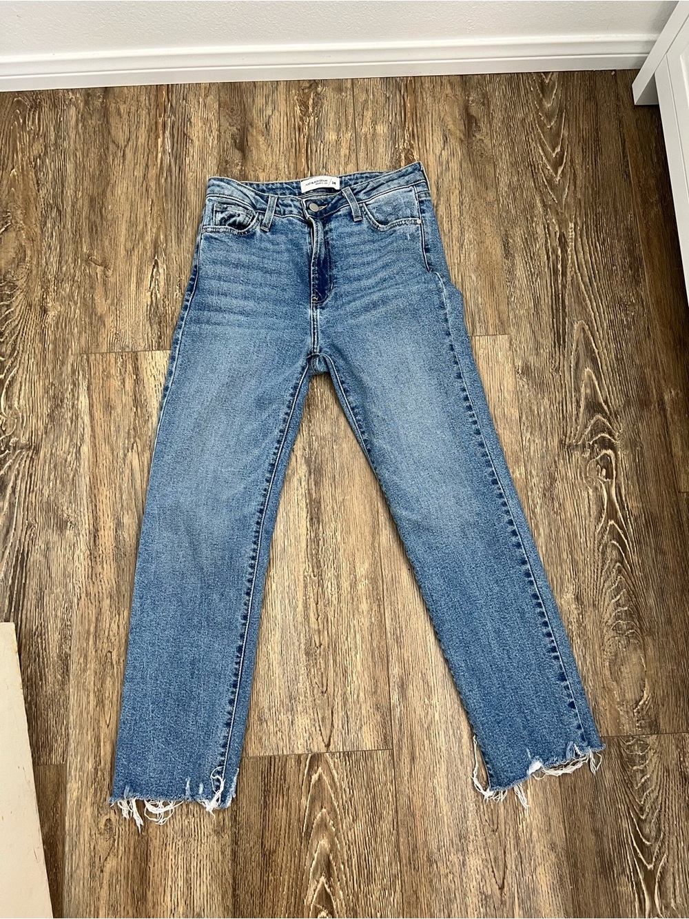 Roaming Wild Light Wash High-Waisted Straight-Leg Jeans